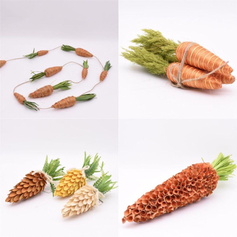 Manufacturer Customized Decoration Home Decor Easter Hanging Carrots Ornament