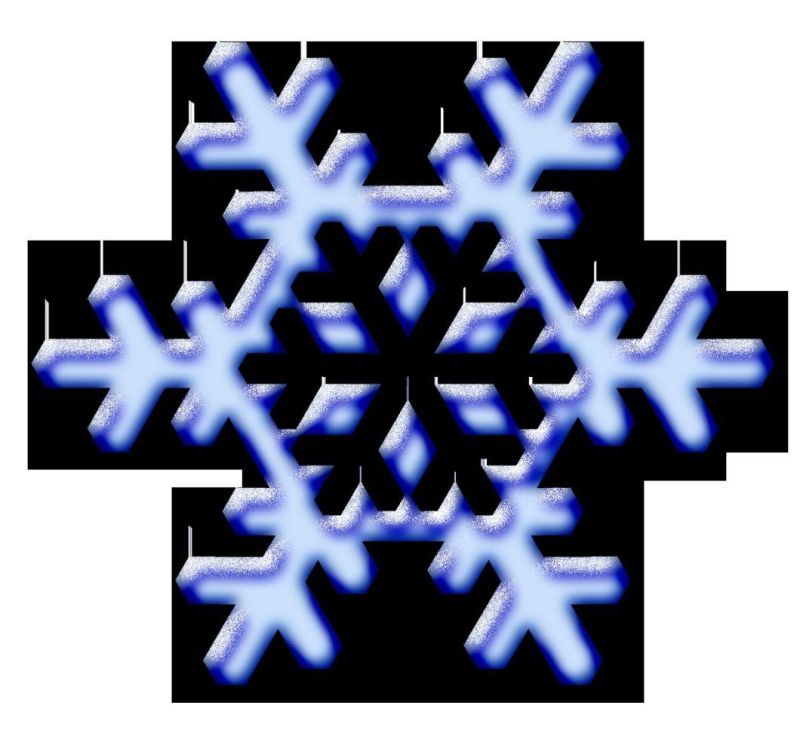 New Fashion Cotton Christmas Snowflake