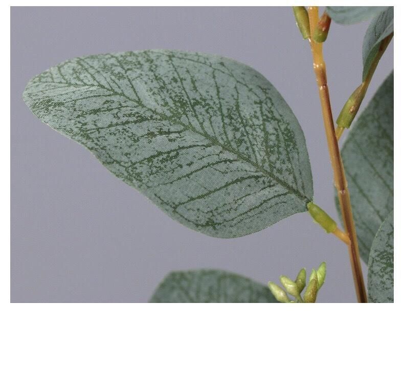 Inunion Artificial Plant America Eucalyptus Home Florist Decoration Single Stem Artificial