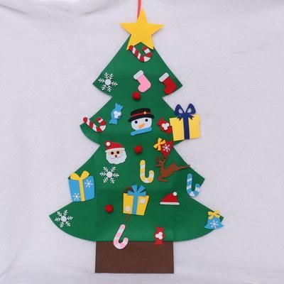 Yiwu BSCI Factory Sell High Density Felt DIY Chirstmas Tree for Christmas Holiday Home Deco