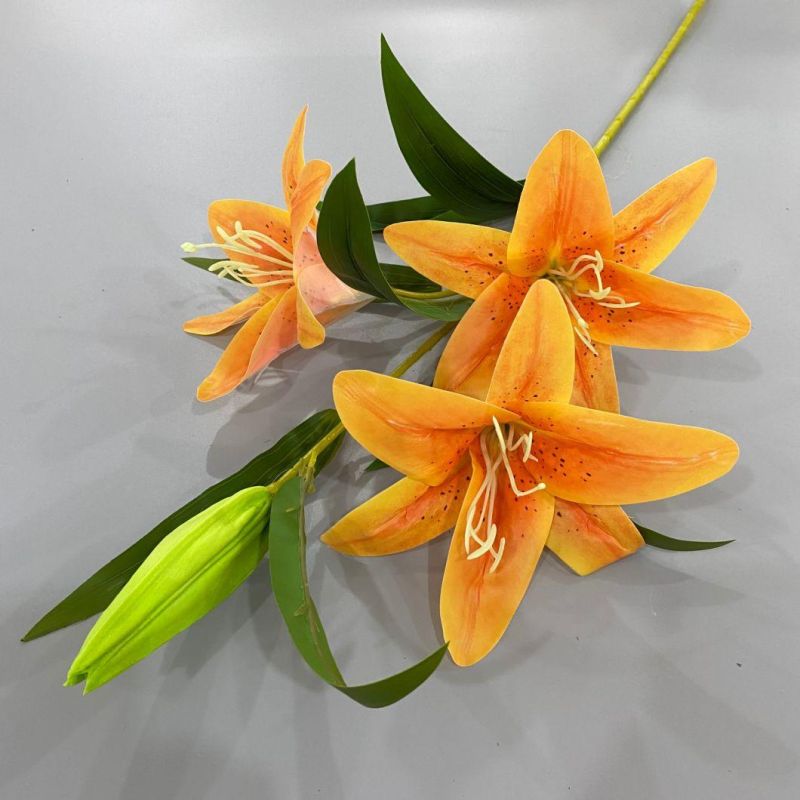 Artificial Flower Real Touch Latex Lily Flower