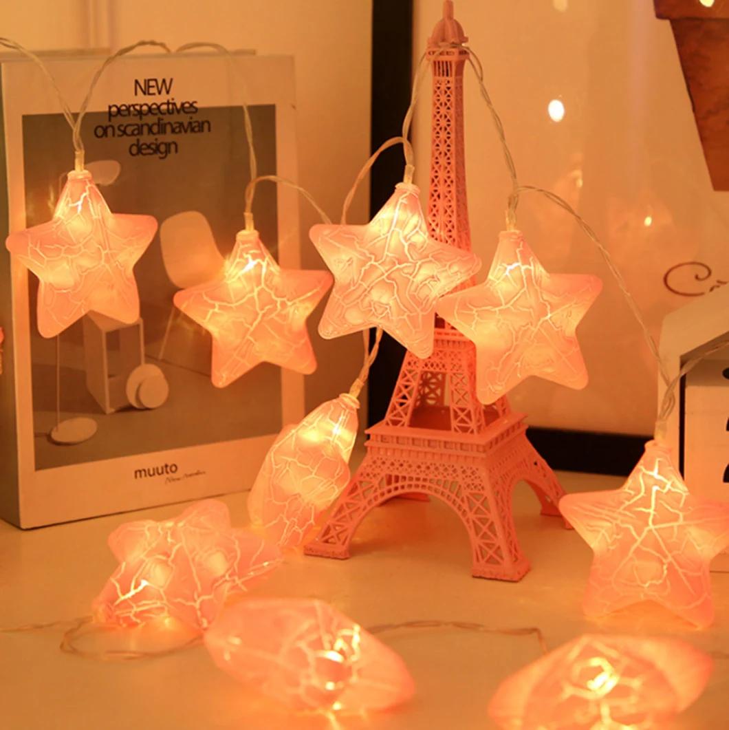 Mutilcolorled String Light LED Crack Star String Light