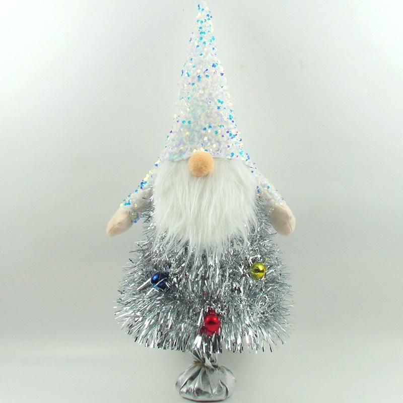 Pet Material Tinsel Tree with Ornaments Decorate New Design