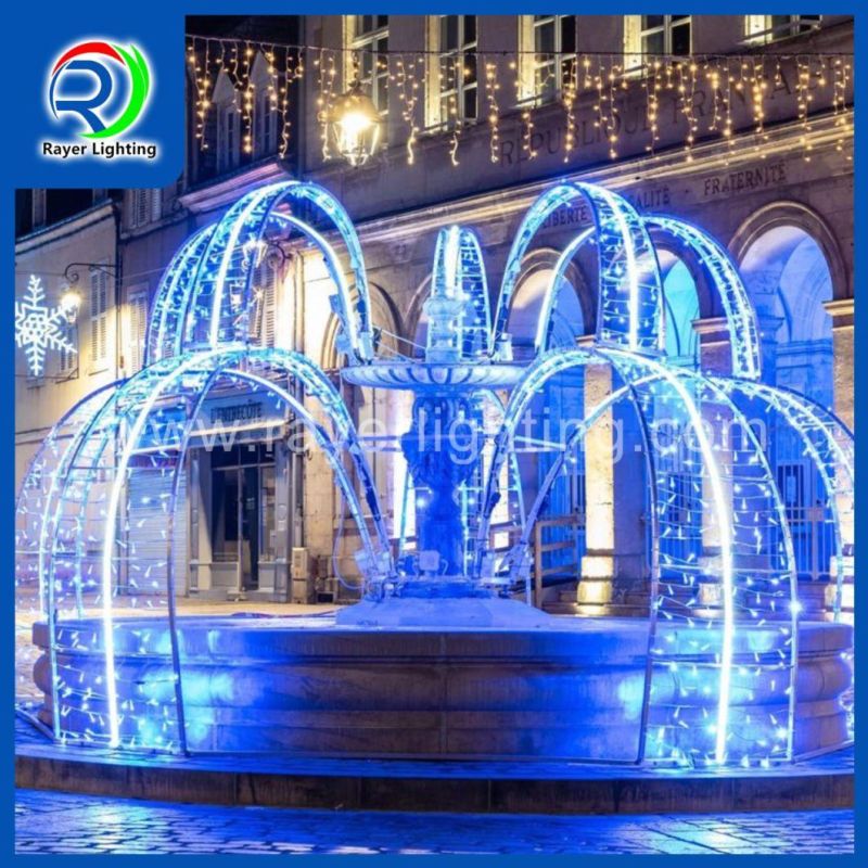 Dynamic Water Flowing Christmas Lights LED Fountain Outdoor Decoration