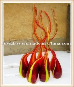 Multicolour Vase Glass Craft for Home Decoration