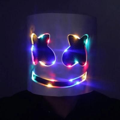 LED Marshmello Helmet Candy Full Head Helmet Bass-Music Prop