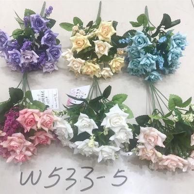 Valentine&prime;s Day Artificial Rose Flower for Wedding Party Decoration Artificial Flowers
