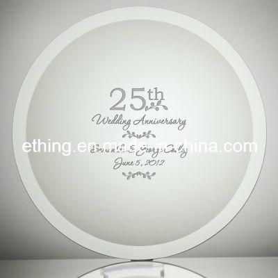 Glass Wedding Anniversary Plate