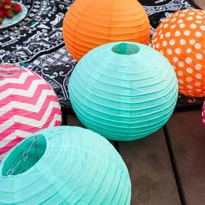 Colorful Paper Lanterns (Size of 4, 6, 8, 10) for Home, Outdoor Party, Wedding Decorations