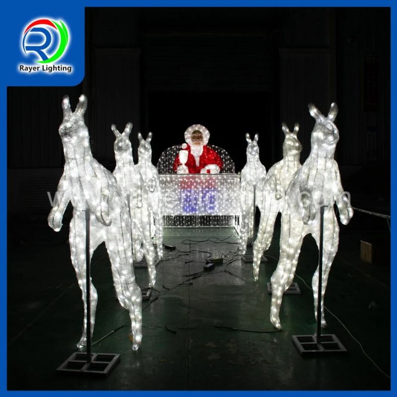 LED Christmas Reindeer Christmas Decoration for Garden Lights