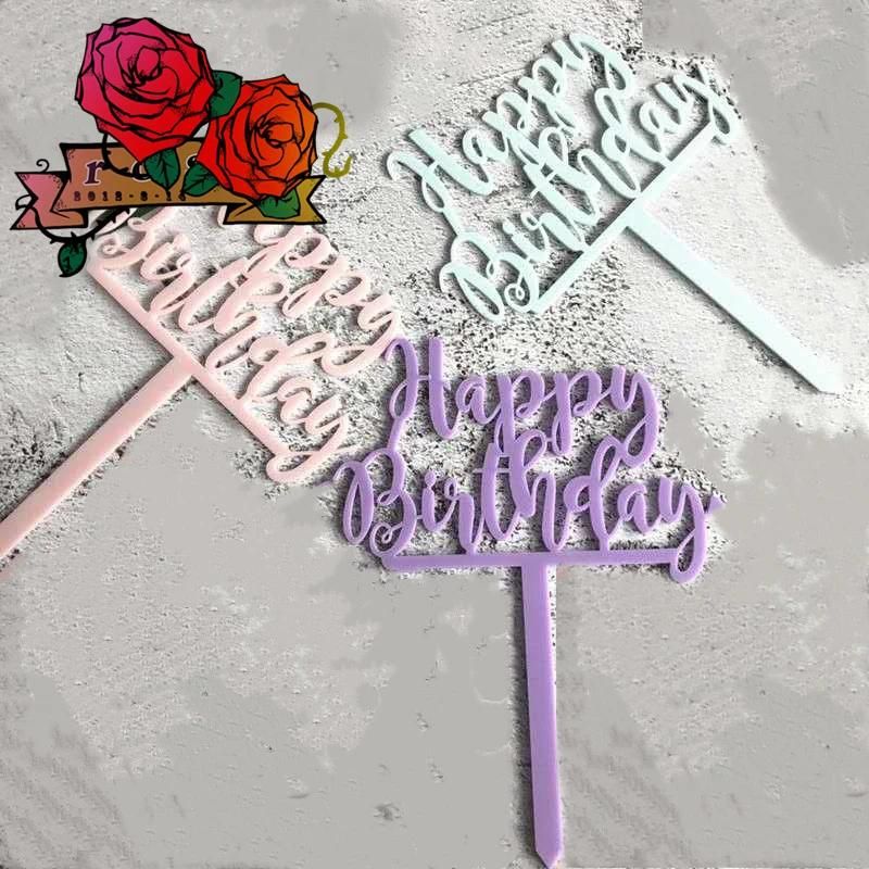 Unicorn Decorative Happy Birthday Cake Topper