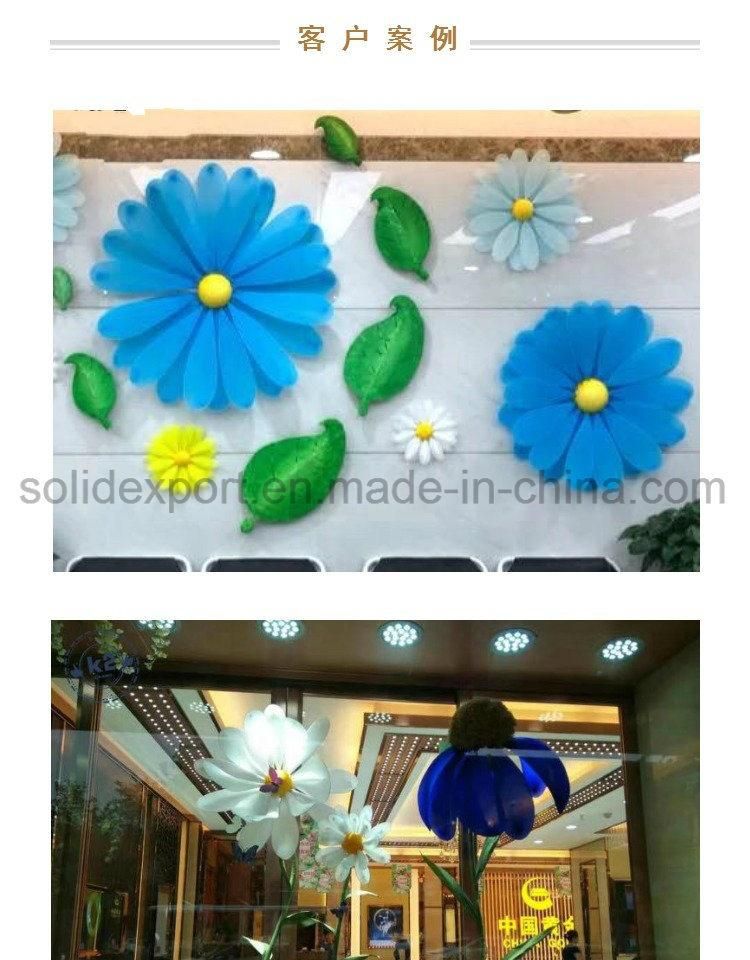 Multicolor Flower Window Display Props Shopping Mall 4s Shop Sun Flower Wall Decoration