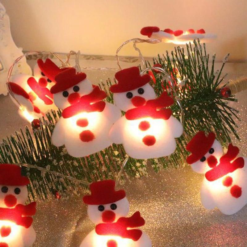 Warm White String Lights Indoor Christmas LED Lights Santa String for Home Decoration