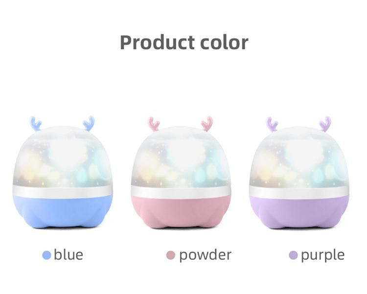 Beautiful 6kinds Projection Tricolor LED Night Light Room Background Decoration Children Craft for Christmas / Birthday