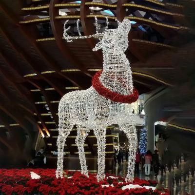 Outdoor Xmas Decoration Ornaments 3D LED Christmas Light Deer for Sale