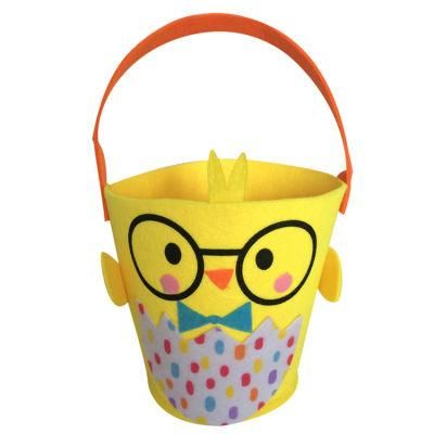 Felt Hot Custom Chick Gift Happy Easter Buckets Monogram Easter Basket