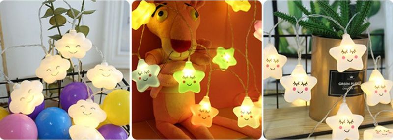 LEDs Battery Smile Face String Fairy Lights