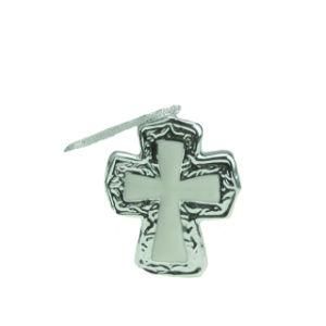 Ceramic Mini Cross Hanging Ornaments for Christmas Decoration