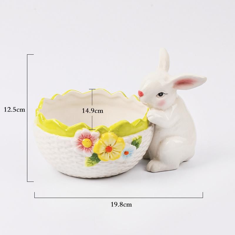 Ceramic Rabbit Bowl Easter Home Kitchen Decor High Quality Factory Direct Supply Wholesale Competitive Price Hand-Painted