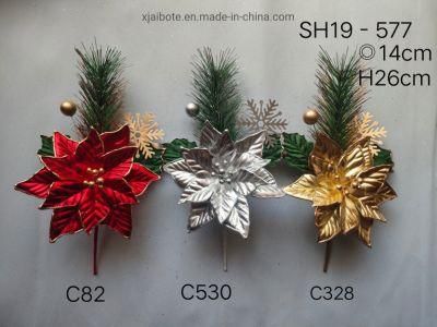 Wholesale Artificial Flowers Picks for Christmas Decoration Xmas Ornament