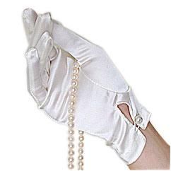 Classic Women Wedding Gloves with Flower Decoration (JYG-29311)