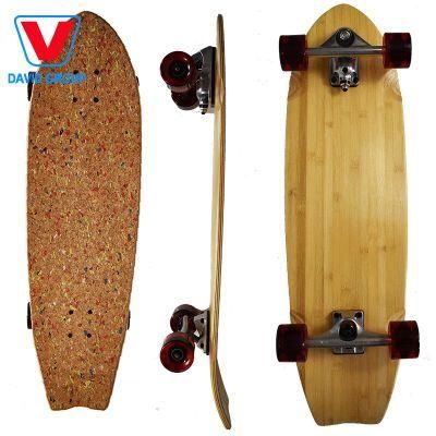 Promotion High Quality Portable Lightweight Maple Wood Custom Double Rocker Skateboard