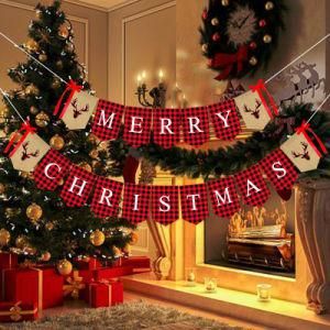 Christmas Party Decorations String Flag Merry Christmas Flag