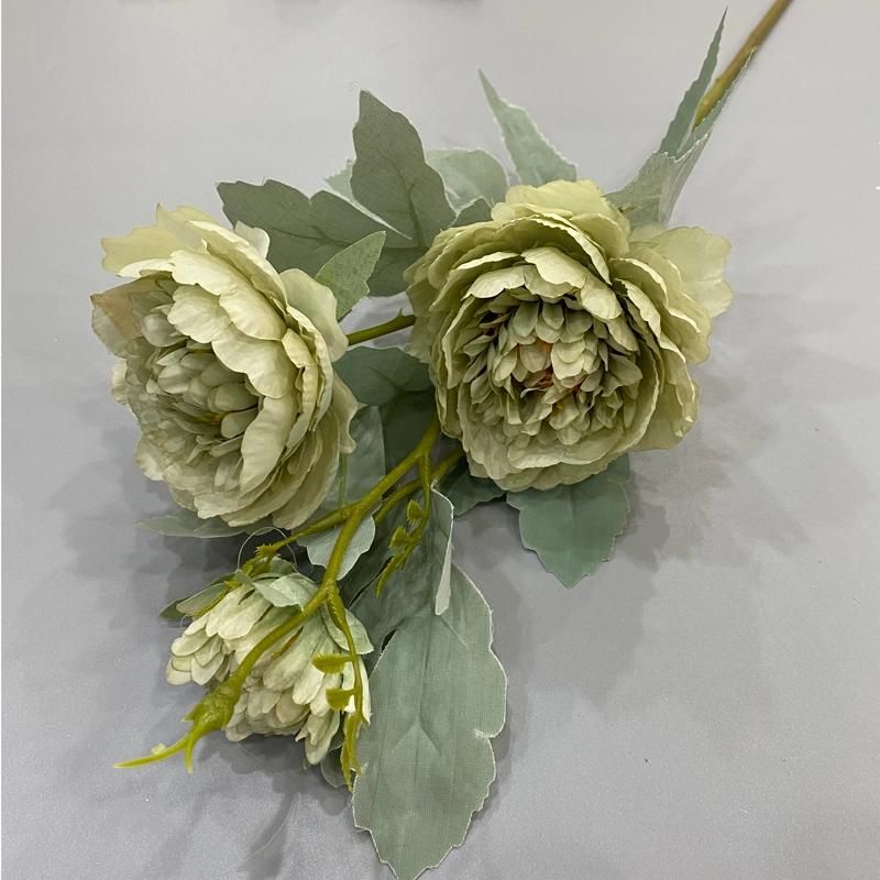 Factory Wholesale Furniture Decoration Flower Artificial Rose Flower