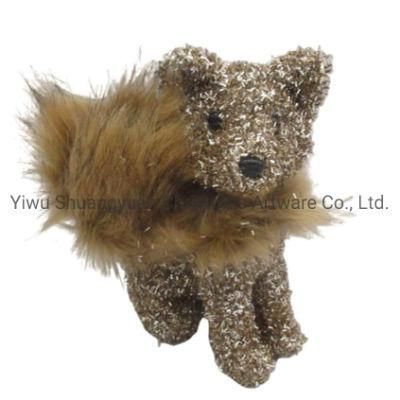 Artificial Fox Faux Fox Christmas Animals Foam Animals for Home Indoor Decoration