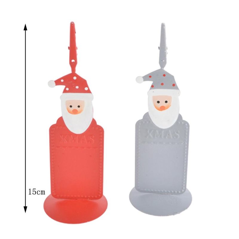 Factory Wholesale Home Decorations Metal Christmas Hanging Santa Figurine Ornaments