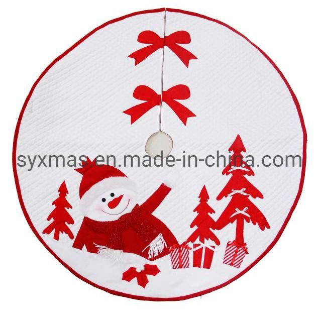 New Design White Color Christmas Tree Skirt