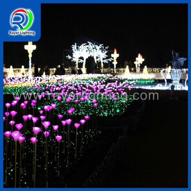 LED Christmas Light Decorative Flower Rose Outdoor