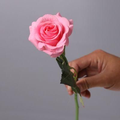 Inunion Real Touch Moister Rose Artificial Flower Rainbow Rose