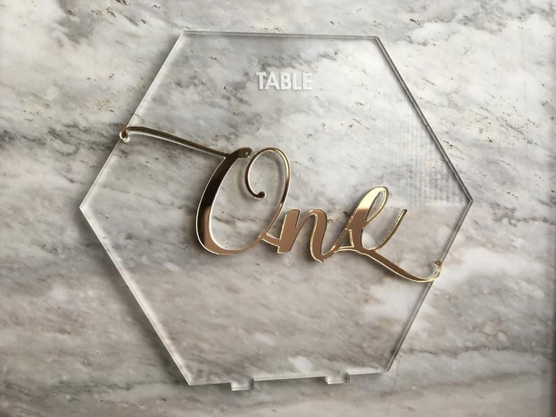 Wedding Decoration Table Number Holders Acrylic Laser Cut Place Card Restaurant Table Number Stand