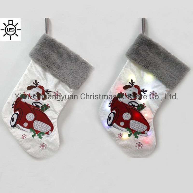 New Santa Claus Sock Gift Xmas Christmas Tree Decorations Hanging Ornaments Gift Holders Christmas Stockings