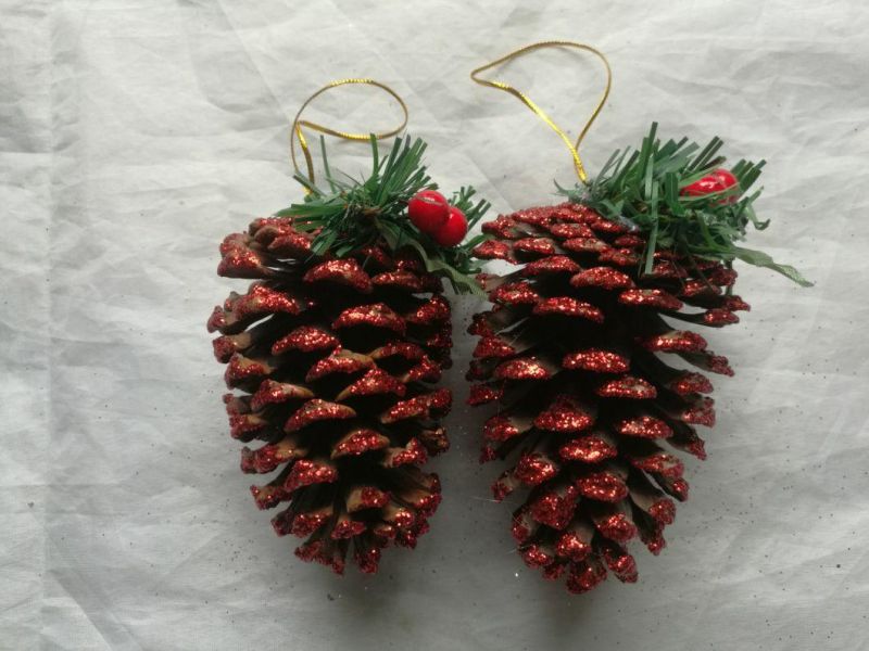 Pine Connatural Pine Cones for Christmas Ornaments Dried Flowers with Various Colors