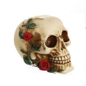 Wholesale Customize Resin Crafts Sculpture Vivid Exquisite Home Decor Green Skull