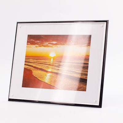 Magnetic Clean Crystal Floating Frameless Acrylic Photo Frame