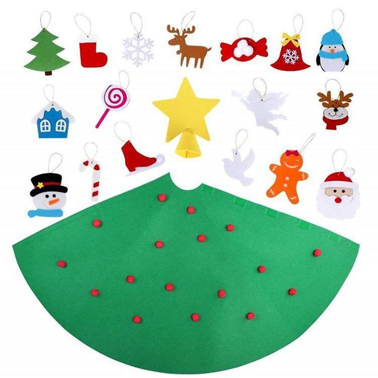 Christmas Decoration 3D Handmade Felt Home Christmas Decoration Craft Tree