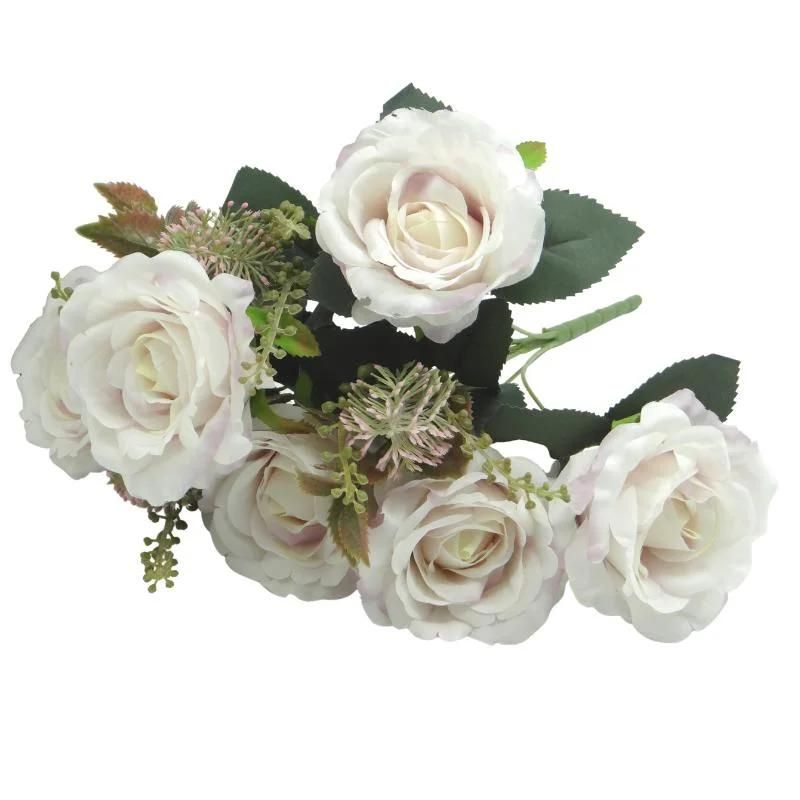 Wedding Bridesmaid Bouquets Artificial Flowers Home Decoration Roses