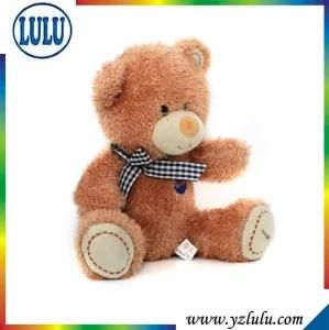 Fashion Christmas Decoration Sitting Plush Stuffed Teddy Bear Kids Toy