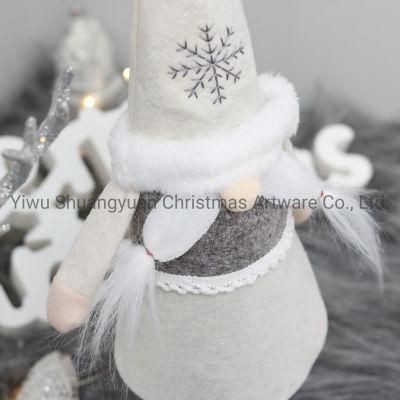 Christmas Fabric Doll Artificial Christmas Decoration Ornament Craft for Holiday Wedding Party Supplies Gifts