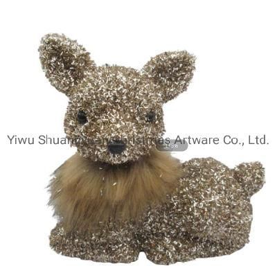 Lying Cute Foam Christmas Fox Christmas Animals Christmas Ornaments