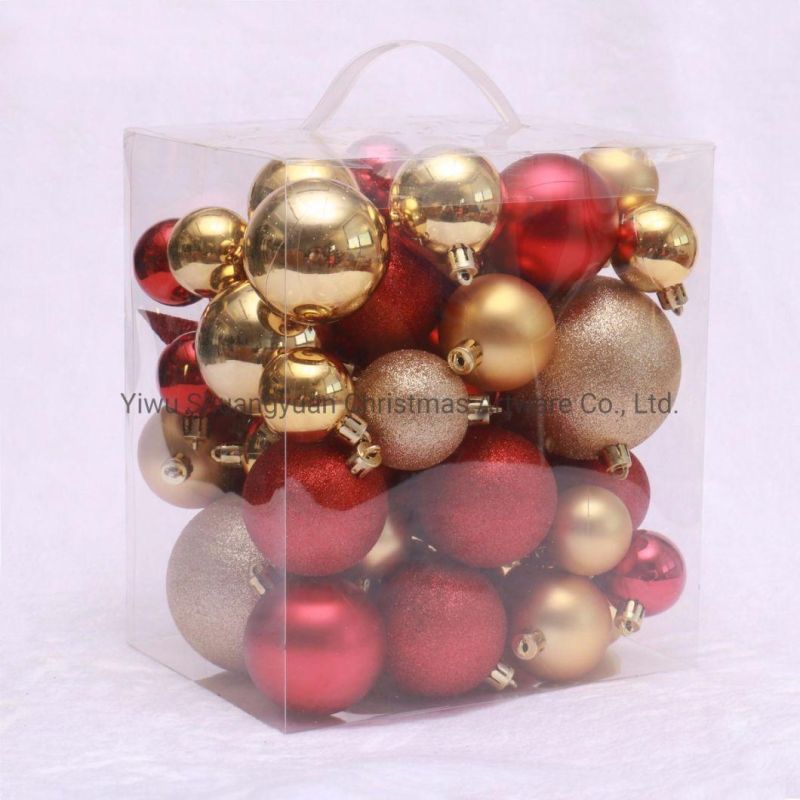 Factory Sale Plastic Christmas Ball with Suit Package