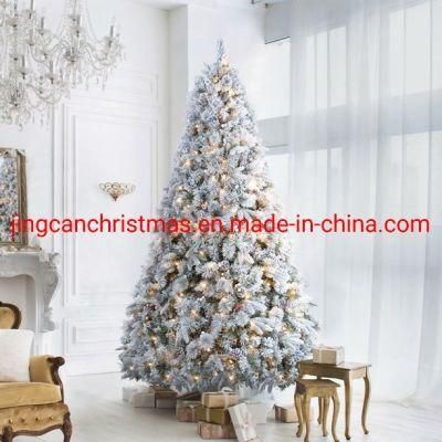Dec. Metu LED PE Mixed Full Flocked Christmas Tree