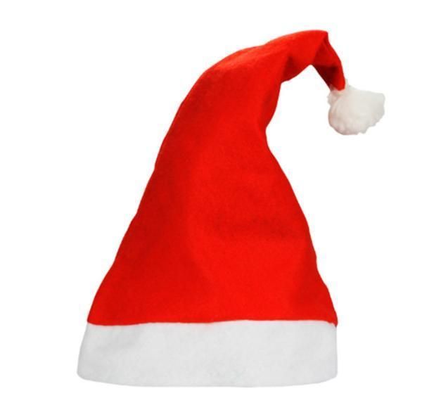 Promotional Cheap Custom Logo Classic Christmas Cap Santa Hats