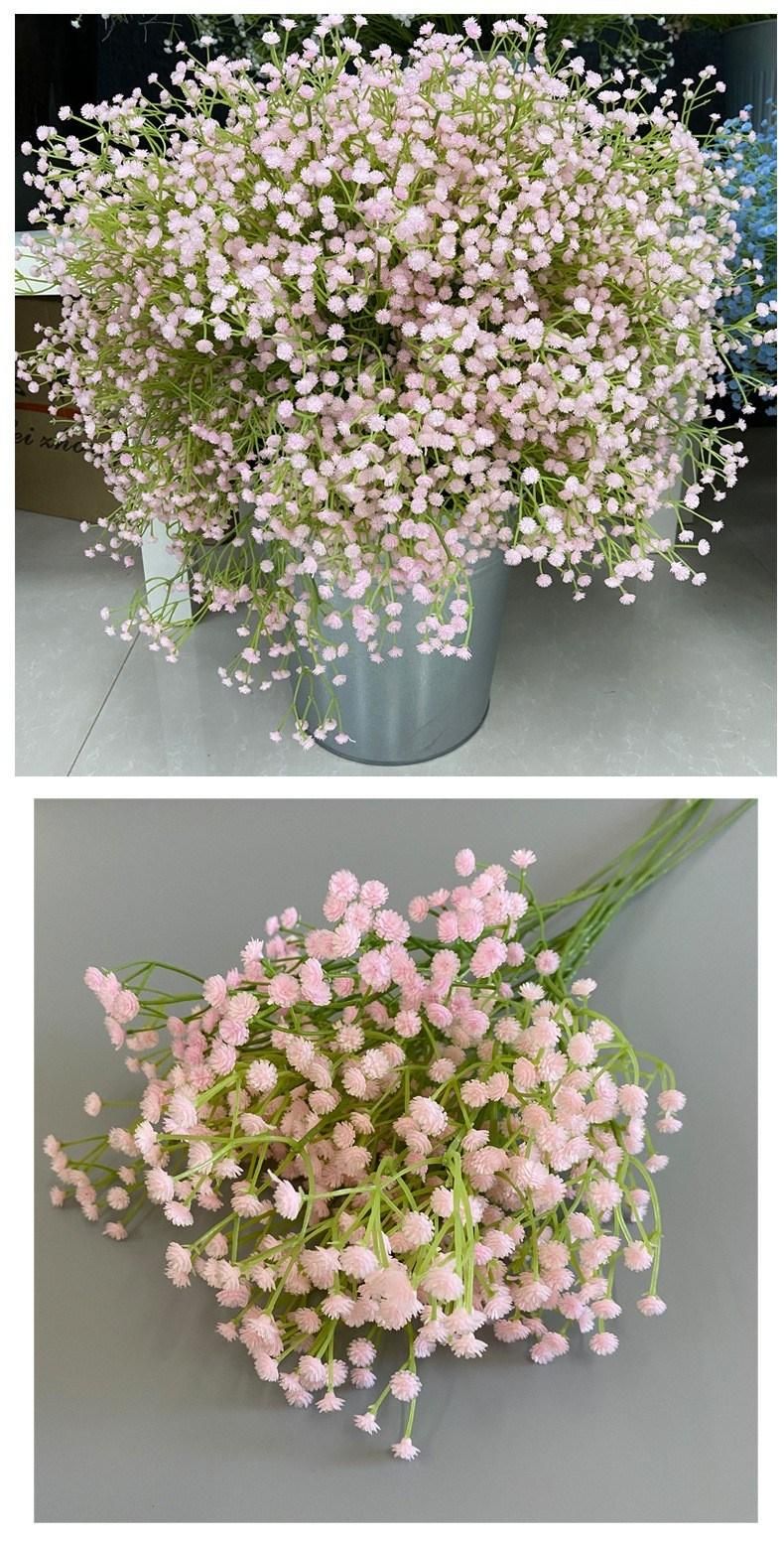 Factory Price Artificial Flower Gypsophila Babysbreath for Wedding Decoration Backdrop