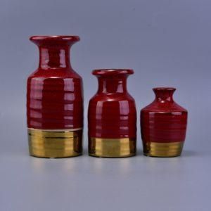 Home Decor Candle Cantainer Wholesale Glazed Ceramic Bottle
