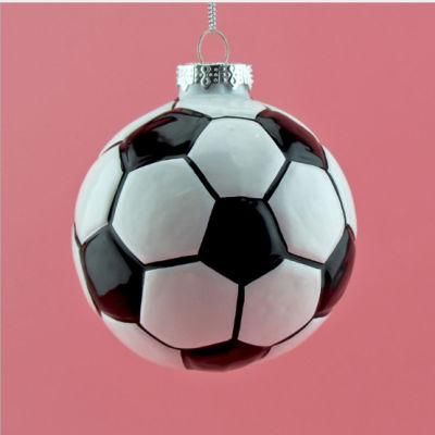 Different Shape Christmas Ornament Glass Tennis Football for Sport Club