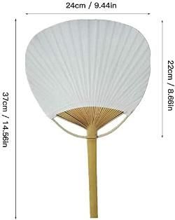 White Paddle Fan Decorative Fans Paper Party Decorative Fans